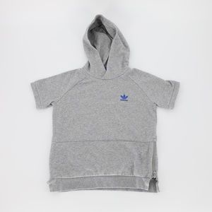 ADIDAS Short Sleeve Hoodie with‎ Side Zip